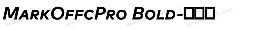MarkOffcPro Bold字体转换